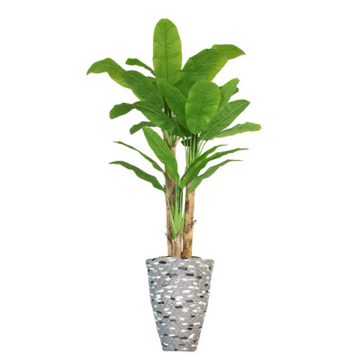 Arbre de bananier artificiel Panama en pot
