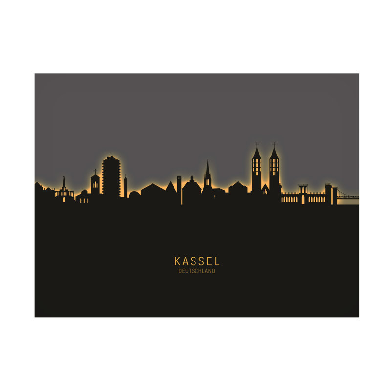 «Michael Kassel, Allemagne», H 14 po x l 19 po x P 2 po