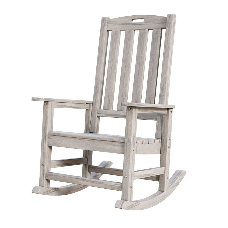 Chaise berçante d'extérieur Kiomara, Bleu, Individuel