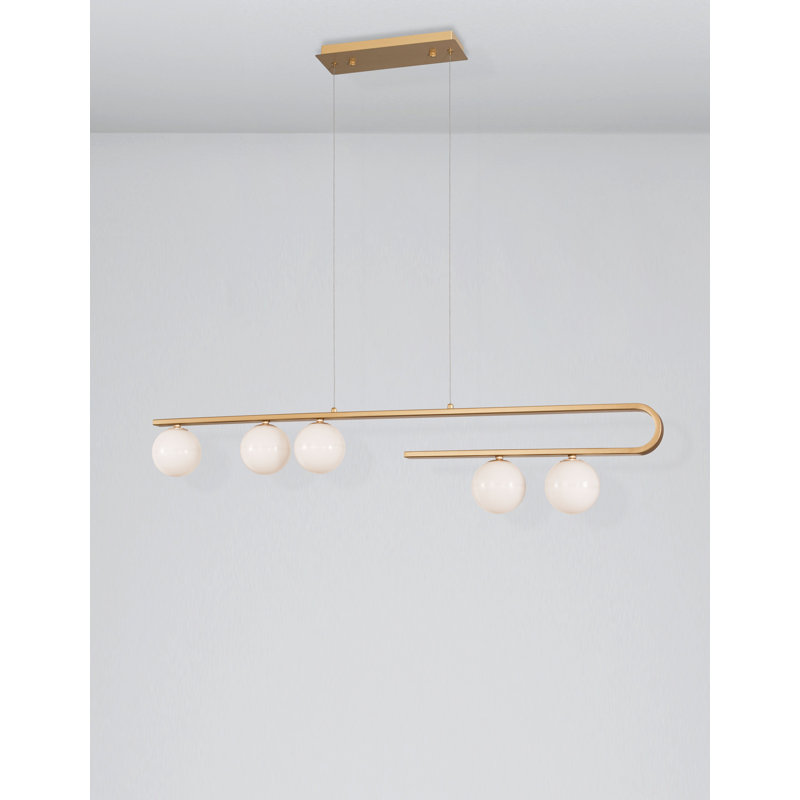 5 - Light Gold Kitchen Island Pendant