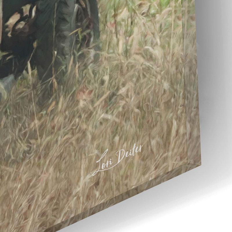  «Hay Harvest» par Lori Deiter, art mural en verre acrylique, 16 po x 12 po