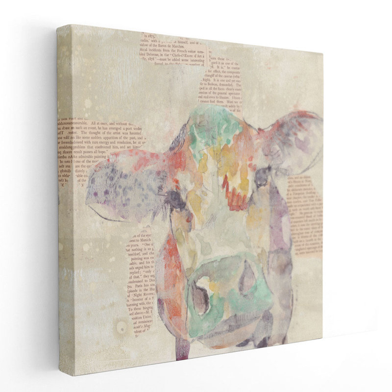 «Farm Collage IV», reproduction d'art sur toile, H 30 po x l 30 po