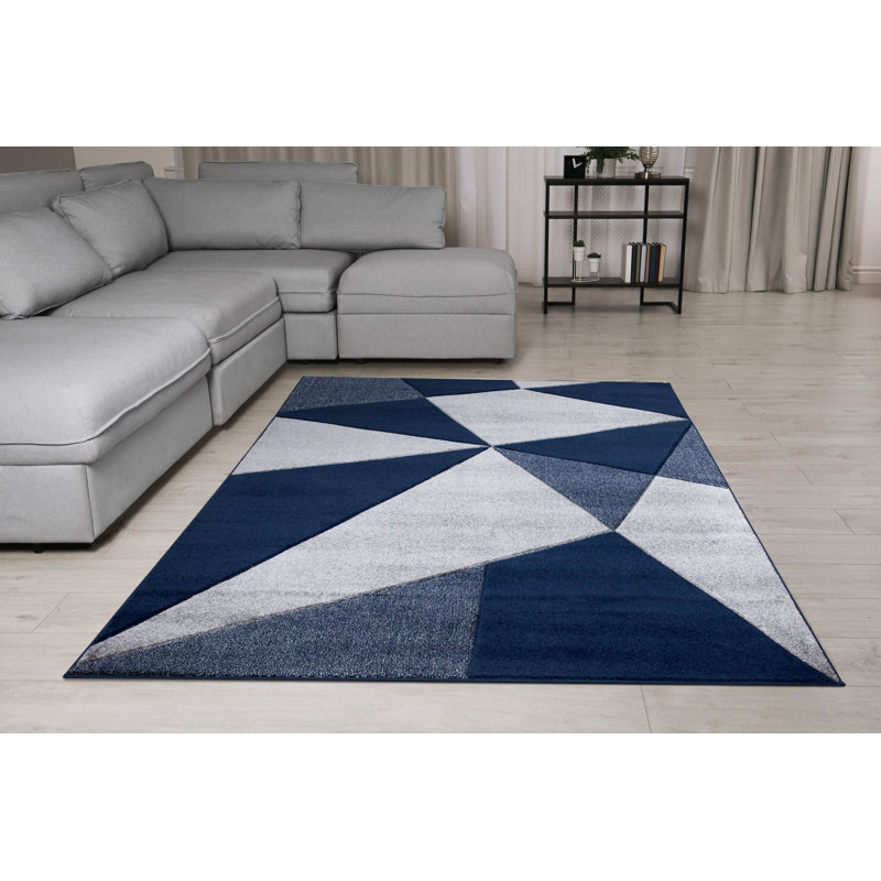 Geisler Geometric Area Rug, Runner 60 x 220cm