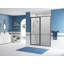 Porte de douche à charnière encadrée 37" x 69" legend series-17916094-17916097