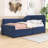 Twin Wood L-Shaped Upholstered Bed with Drawers-608065579
