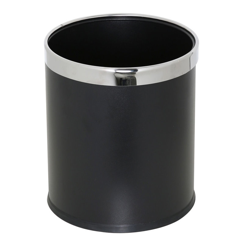 Steel Open Waste Basket - 1.6 Gallons