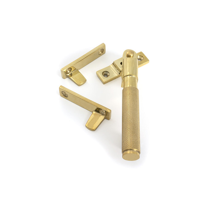 Brompton Night-Vent Locking Fastener, Polished Brass