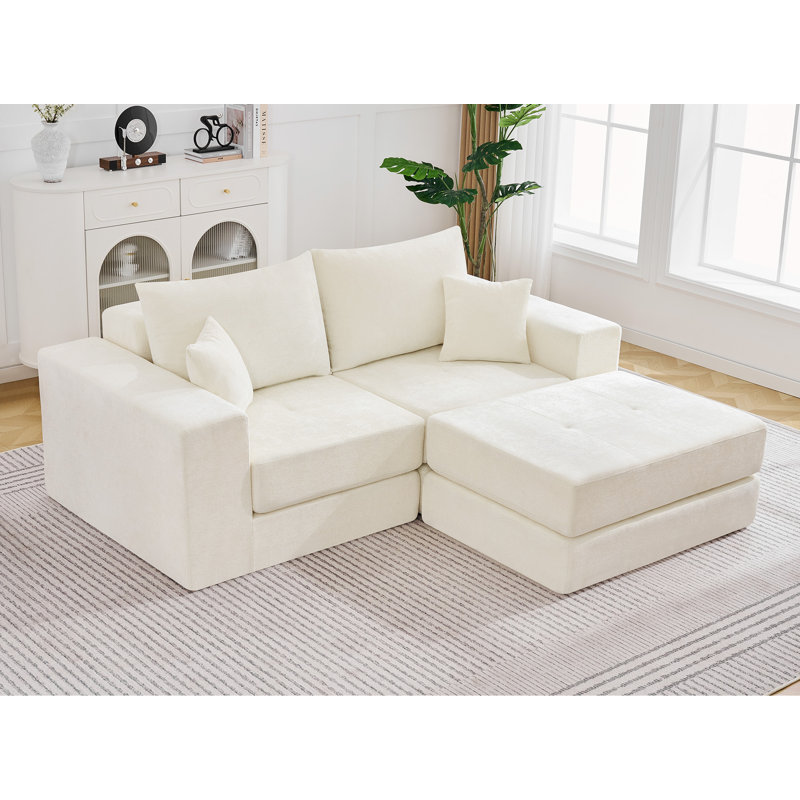 6-Piece Modular Cloud Sofa, Beige