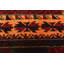 Tapis orange Teimani 2 pi 8 po x 4 pi 6 po