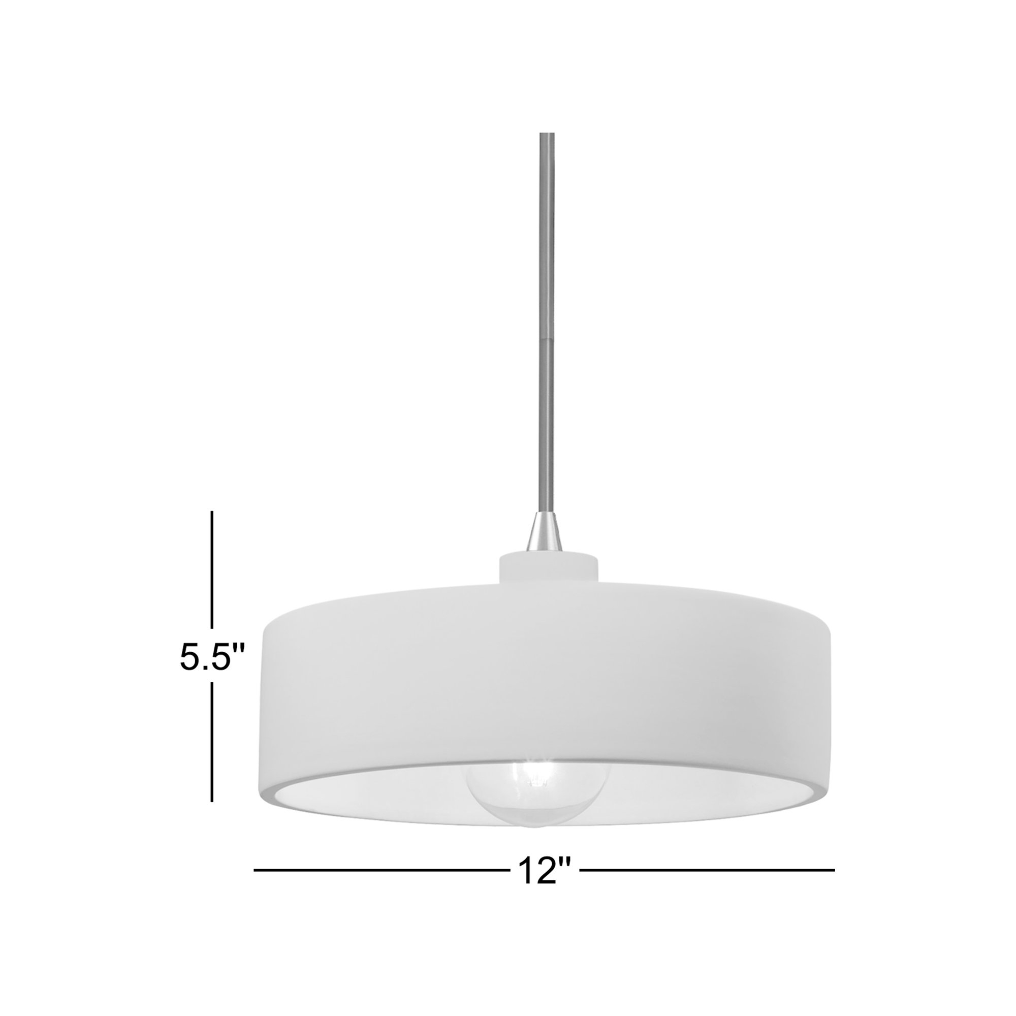 Colgate Single Light Ceramic Dimmable Pendant, Midnight Sky, Antique Brass