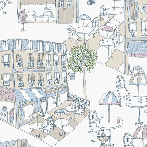 Alizaya 32.7' x 20.5" Café Wallpaper Winston Porter