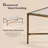 Aureon 48" Rectangular Glass Coffee Table With Hand-Hammered Antique Gold Metal Frame