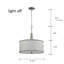 Lustre cylindrique unique à 3 lumières Eyas-42848642