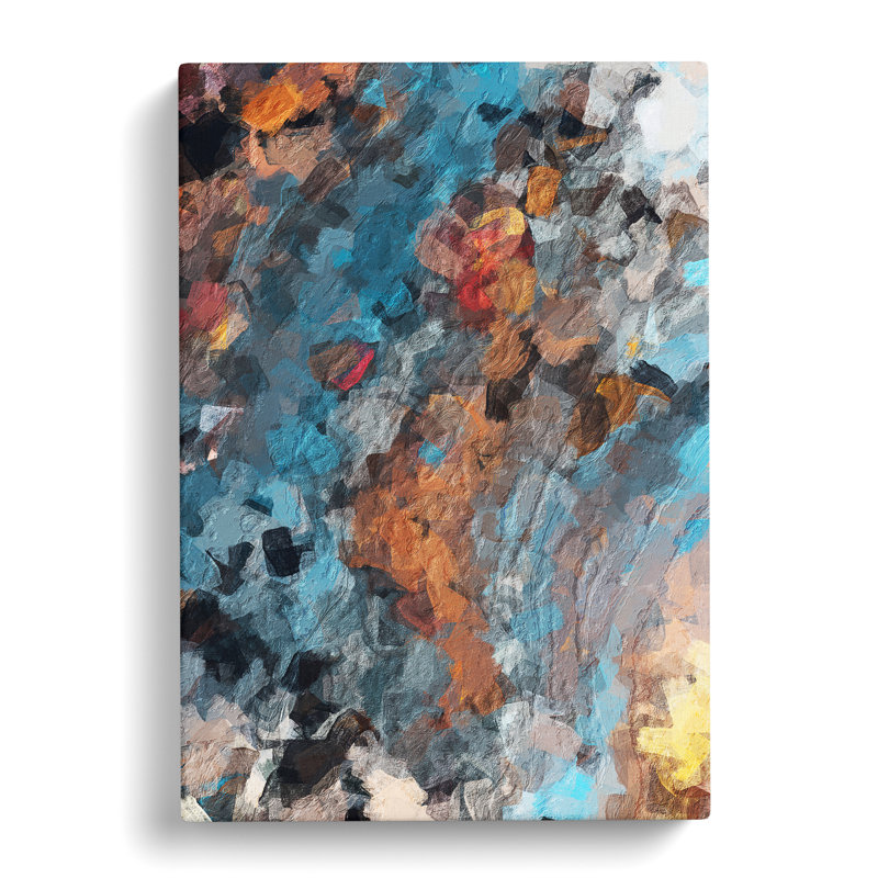Always Forever Abstract - Wall Art, Wrapped Canvas, 50cm H x 35cm W, No Matte