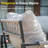 Metal 2 Piece Patio Set, 2- Person Outdoor Seating Group with Thick Cushions-104699498