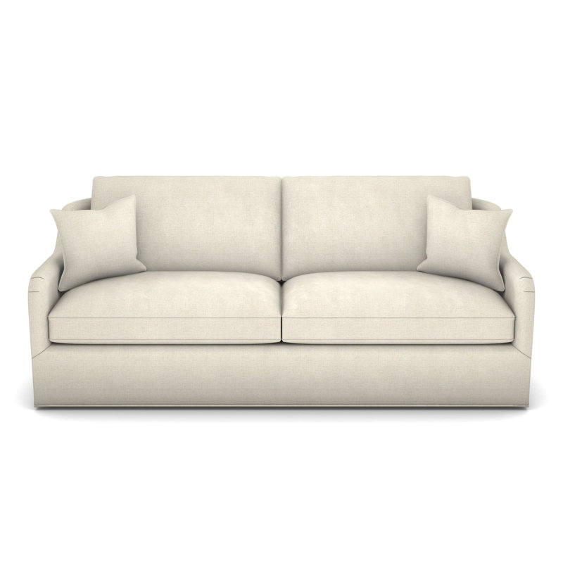 Fisher Base to Floor Sofa, Tuck Linen