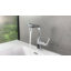 Robinet réglable à 2 fonctions à hauteur variable avec poignée de robinet de salle de bain avec douchette rétractable, affichage numérique de la température et douchette de rinçage-92154318