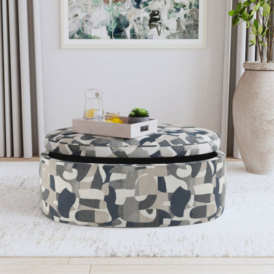 Repose-pieds ovale avec rangement St. Helena