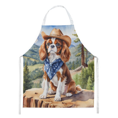 Tablier de bienvenue Cavalier Spaniel Cowboy