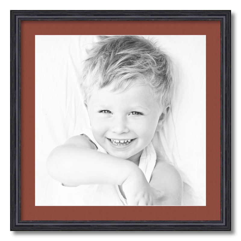White Single Picture Frame, Cognac