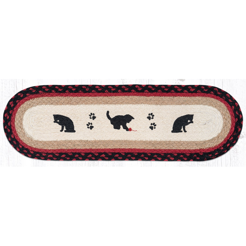  Tapis de marche ovale pour chat et chaton ST-OP-238 27 po x 8,25 po