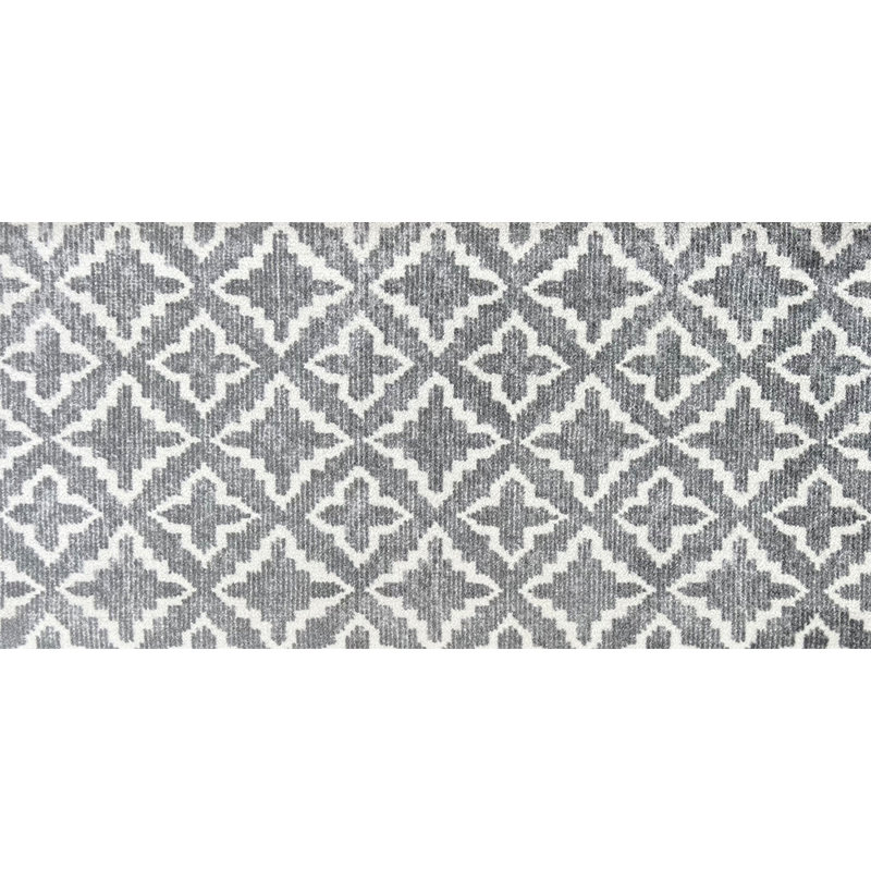 Maltese Gray Medium Washable Floor Mat, Rectangle 2'4" x 4'