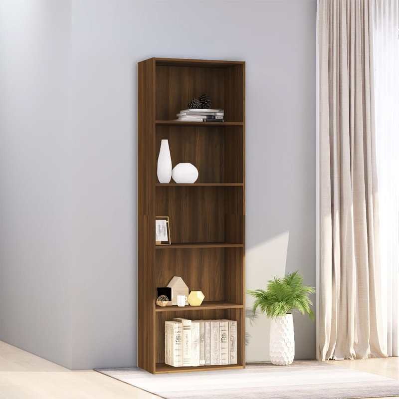 Attwood Bookcase, Black, 142cm H x 60cm W x 24cm D