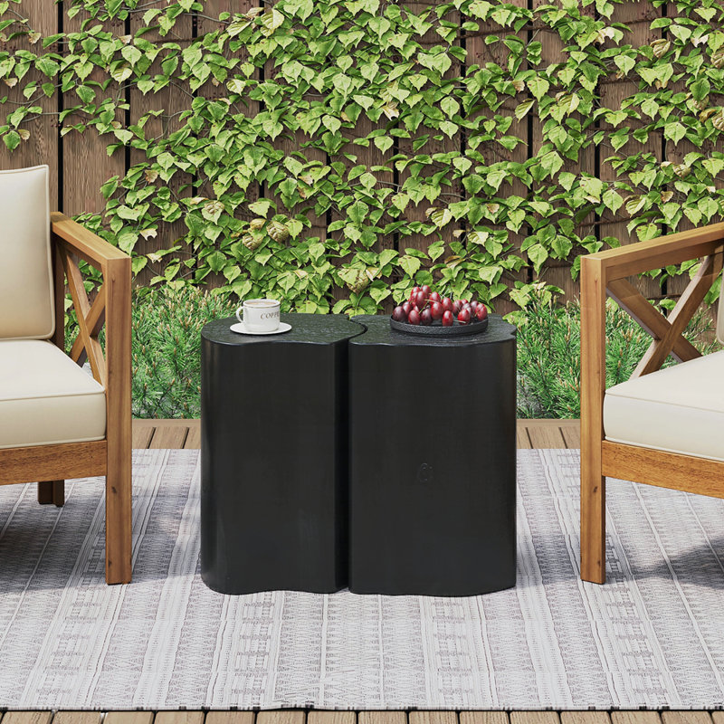 Table de bout 2-en-1 MGO, Noir