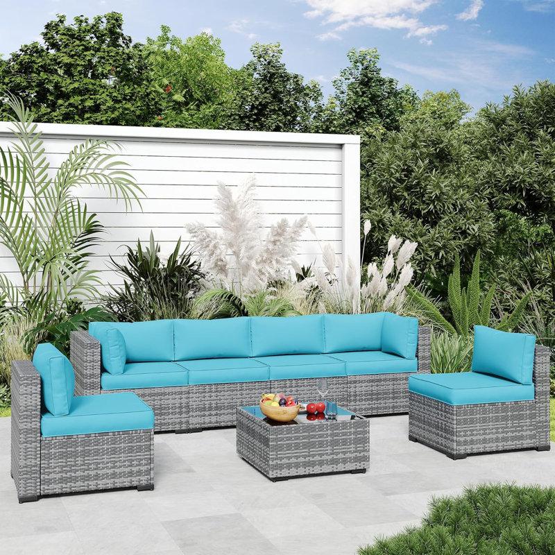 Outdoor Sectional Cushions, Outdoor Cushions For Patio Furniture Replacement, Waterproof Patio Furniture Cushions, Patio Sectional Cushions For Outdoor Sofa(14Pcs)