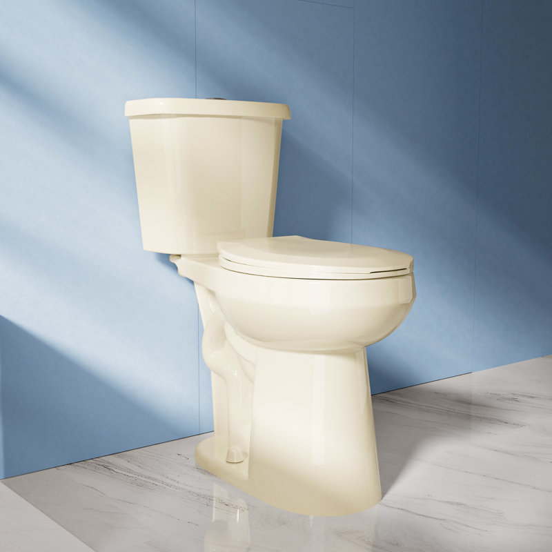 Toilette compacte deux pièces 21 po 1,1 / 1,6 GPF à chasse double avec siège à fermeture en douceur, Os