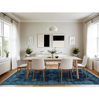 Machine Washable Overdyed Grey Area Rug