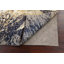 Tapis unique en laine / soie noué à la main de style nouvel âge 4 pi 1 po x 6 pi 1 po ivoire / bleu marine / brun