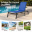 Ensemble de chaise longue pliante en aluminium Wolak pour l'extérieur avec dossier adaptable (chaise simple)-377437240