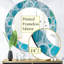 Cercle bleu naturel - miroir moderne-46009224