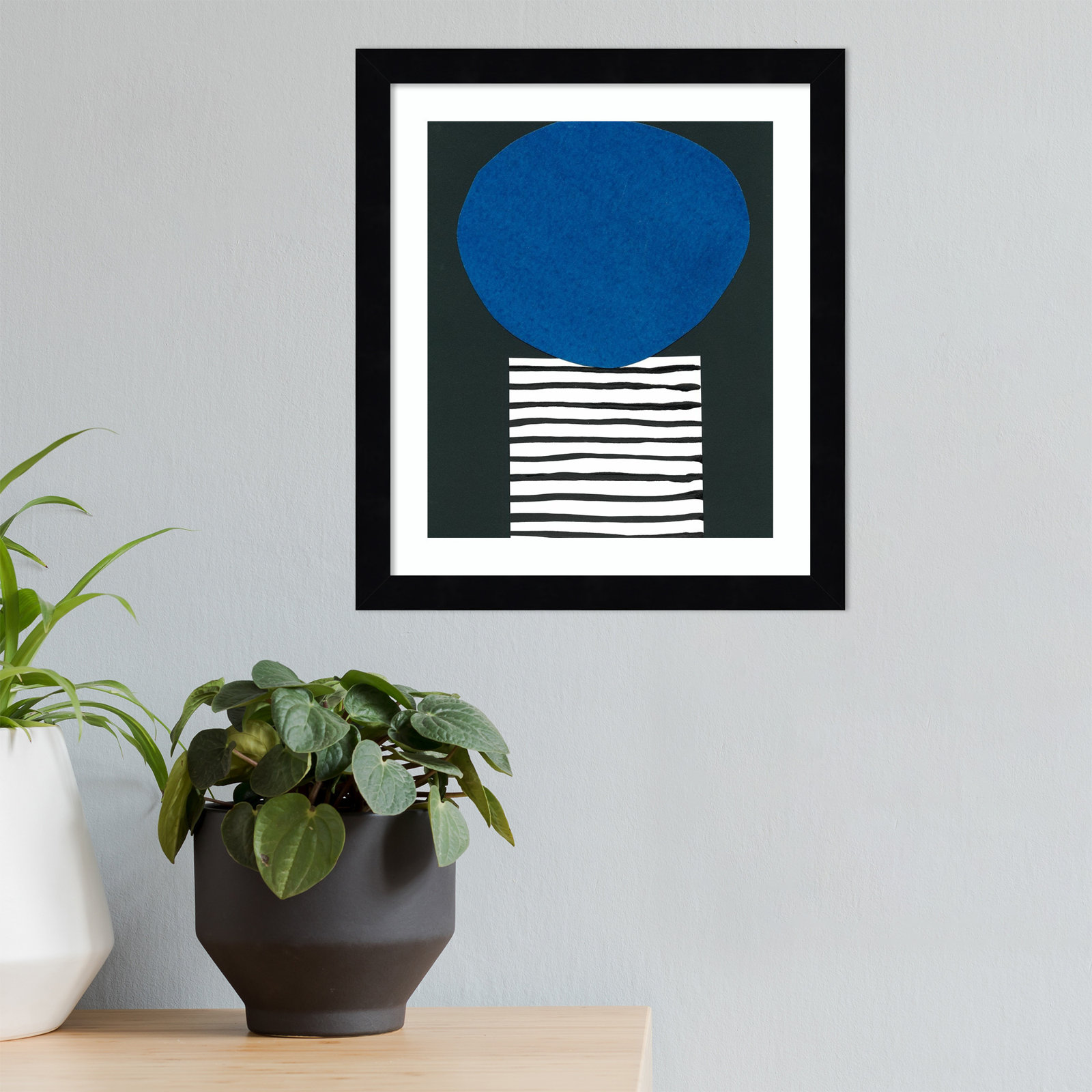 Honoring Matisse Warm by Renee W. Stramel, Black, 13" H x 12" W x 1" D