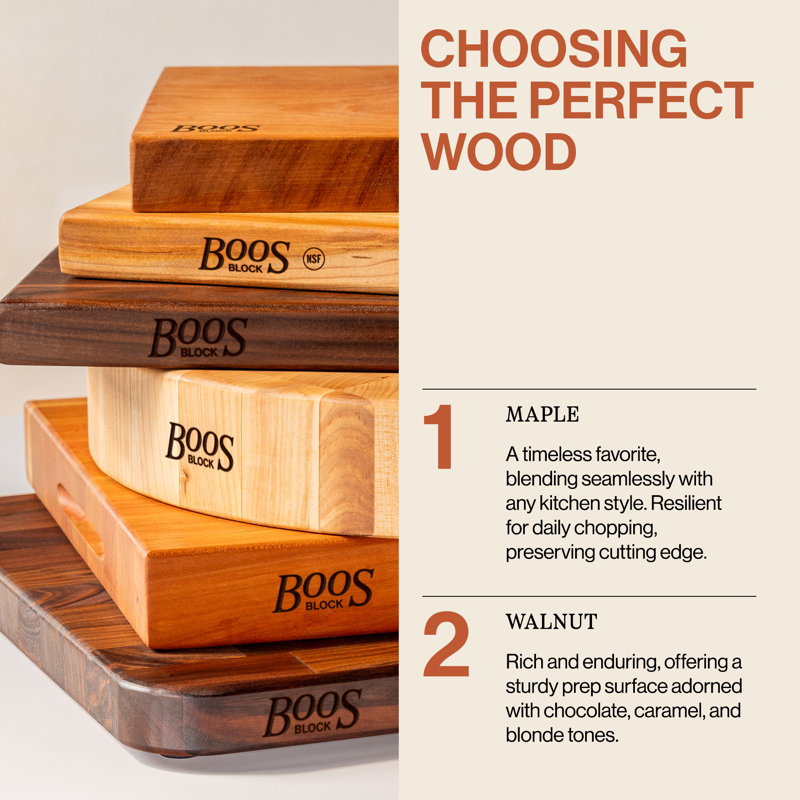 John Boos Reversible Cutting Board, Maple, 18" x 12"