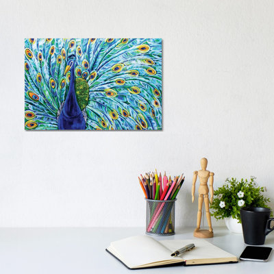 Royal Peacock by MC Romaguera - Gallery-Wrapped Canvas Giclée on Canvas