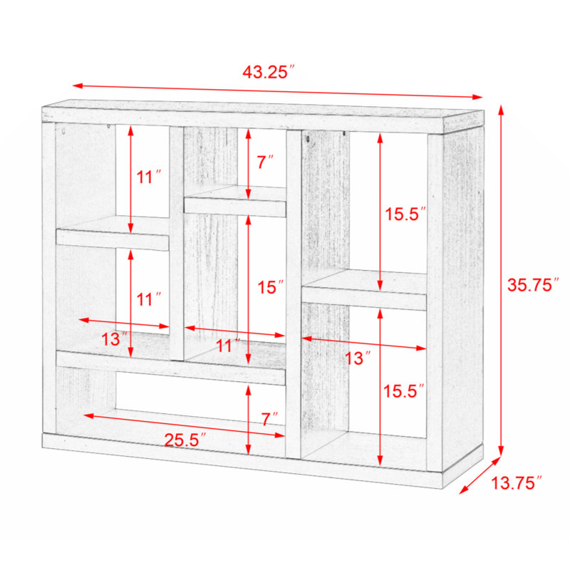 Valene 43.31'' Wide File Cabinet, Black