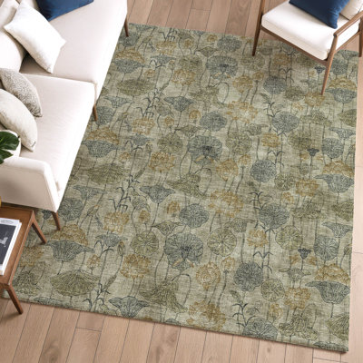 Tapis floral lavable à la machine de qualité supérieure Mayfield AMF2128