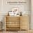 Fluted Storage Cabinet 2 Door with Drawer & Adjustable Shelf-1887966491