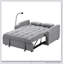 Canapé-lit futon moderne en velours avec lit gigogne, dossier inclinable réglable, coussins décoratifs et poches, canapé-lit convertible 3 en 1-491778070