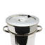 Couverture en acier inoxydable marmite 7-qt.
