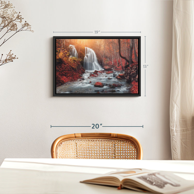 Bien-être «Waterfall In Autumn», H 19 po x l 13 po