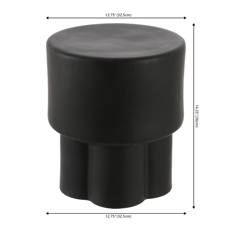 Portside End Table, Matte Black