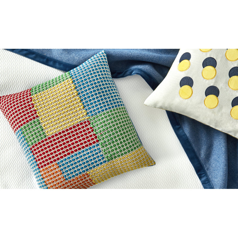 Appliqued Reversible Throw Pillow