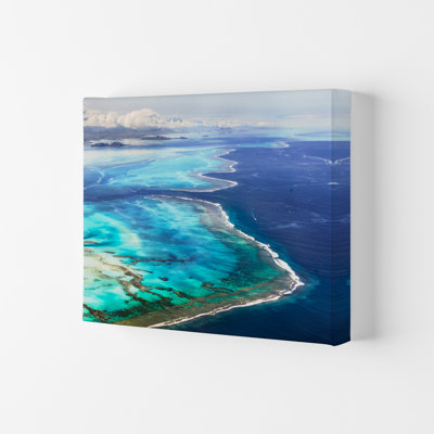 Aerial Reef 1 Piece Wall Art on Canvas