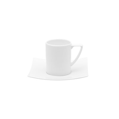 Red Vanilla Extreme 3 oz. Bone China Espresso Cup and Saucer