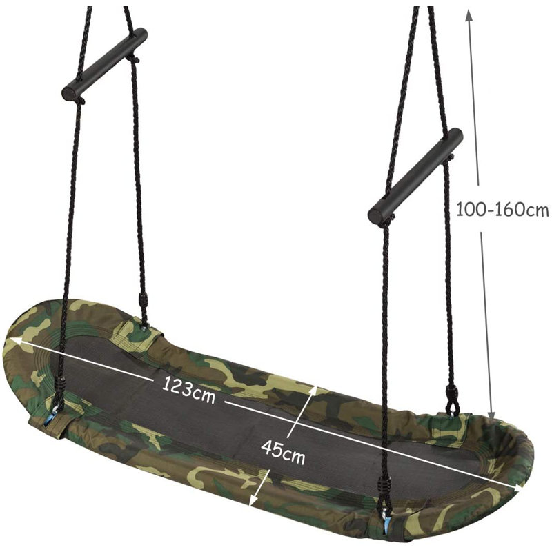 Freeport Park Ted Fabric Belt Swing Swing Seat with Chains