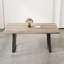 Table de salle à manger rectangulaire en panneau de fibres à densité moyenne, pour 6 personnes-937756713