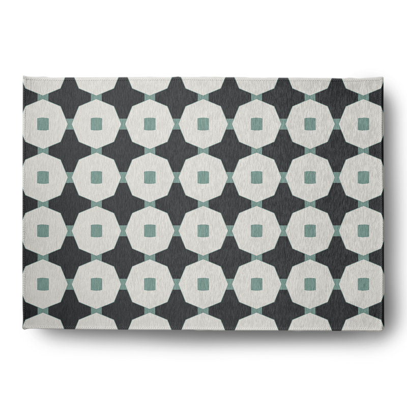 Chenille Geometric Indoor Rug, Rectangle 5' x 7'